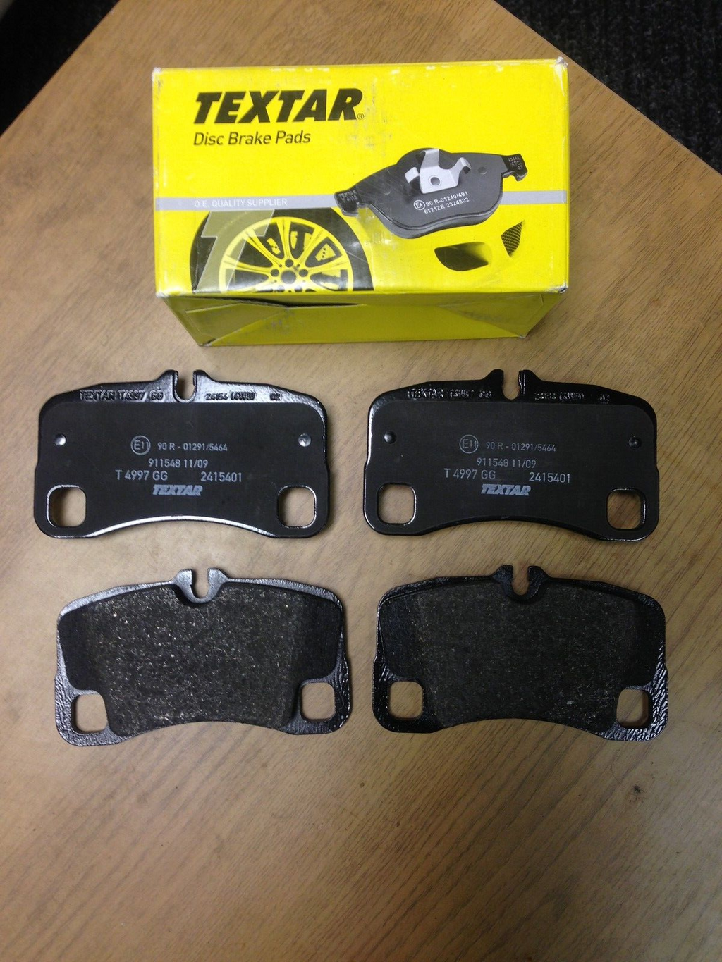 FOR PORSCHE 911 3.6 3.8 2006 on   REAR BRAKE PADS TEXTAR O.E