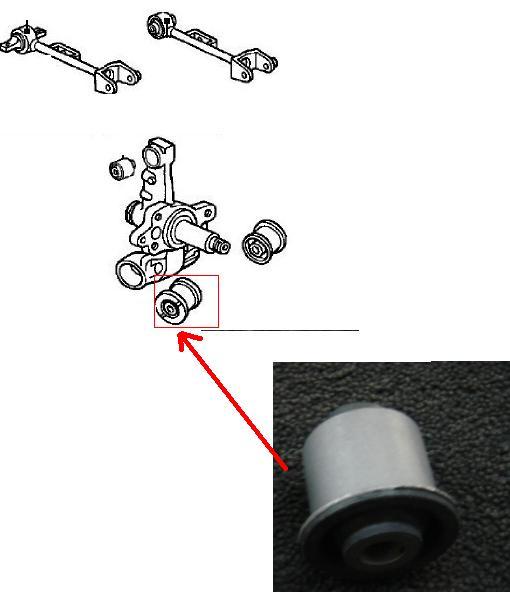 FOR FRV STREAM 1.7 1.8 VTEC  REAR LOWER TRAILING ARM BUSH  STUB AXLE BUSH
