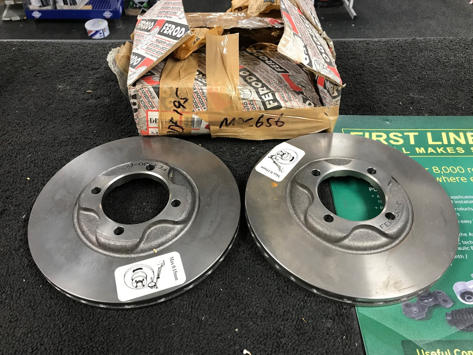 MAZDA 323F 1.3 1.5 1.6 TURBO BRAKE DISCS FRONT 238MM 