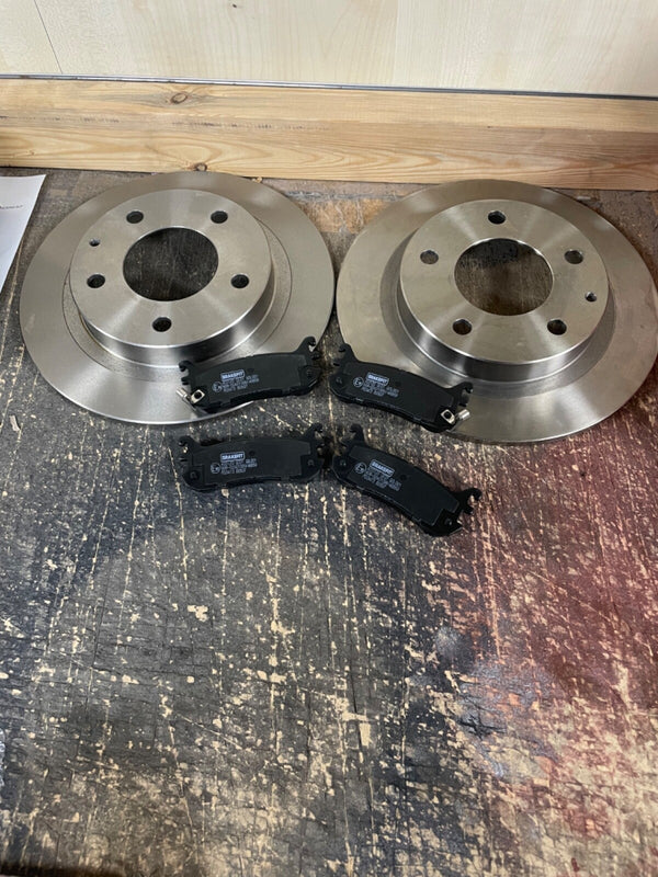 FOR MAZDA 323 ZXI V6 24V REAR BRAKE DISCS AND PADS SET