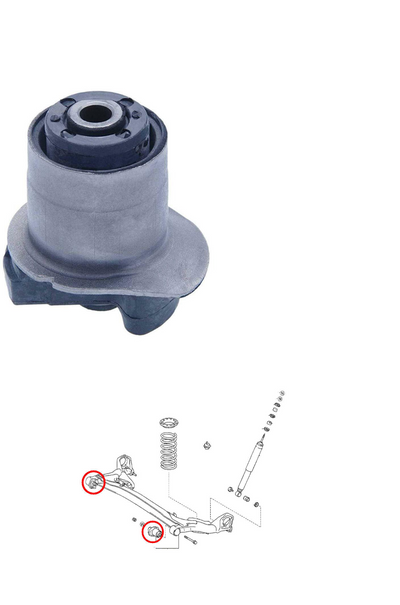 1 Rear Crossmember Bushing Kit  for  Toyota Picnic, Sienna 