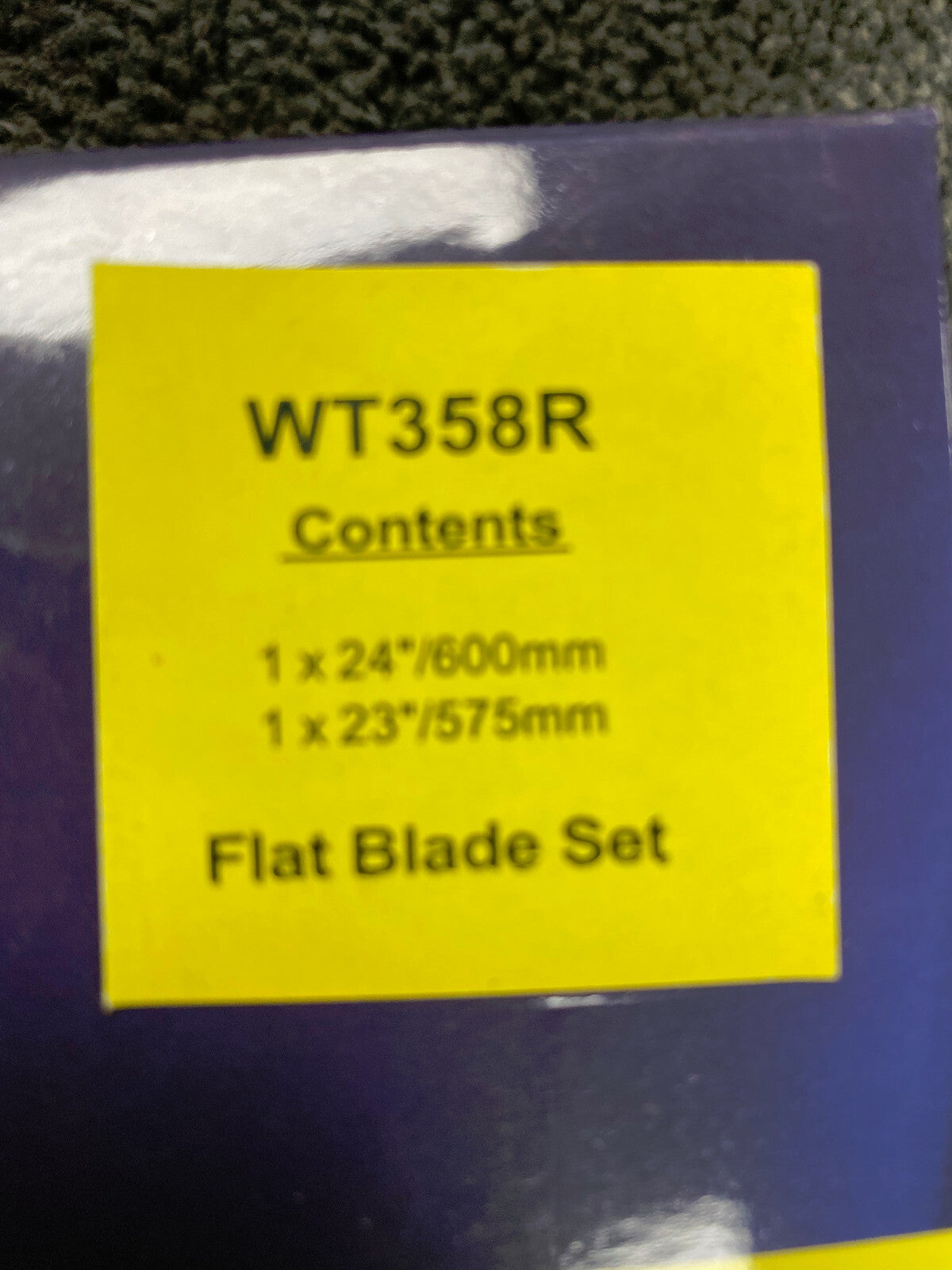 FOR AUDI A8 10/2002 ONWARDS FRONT FLAT WIPER BLADE SET WT358R