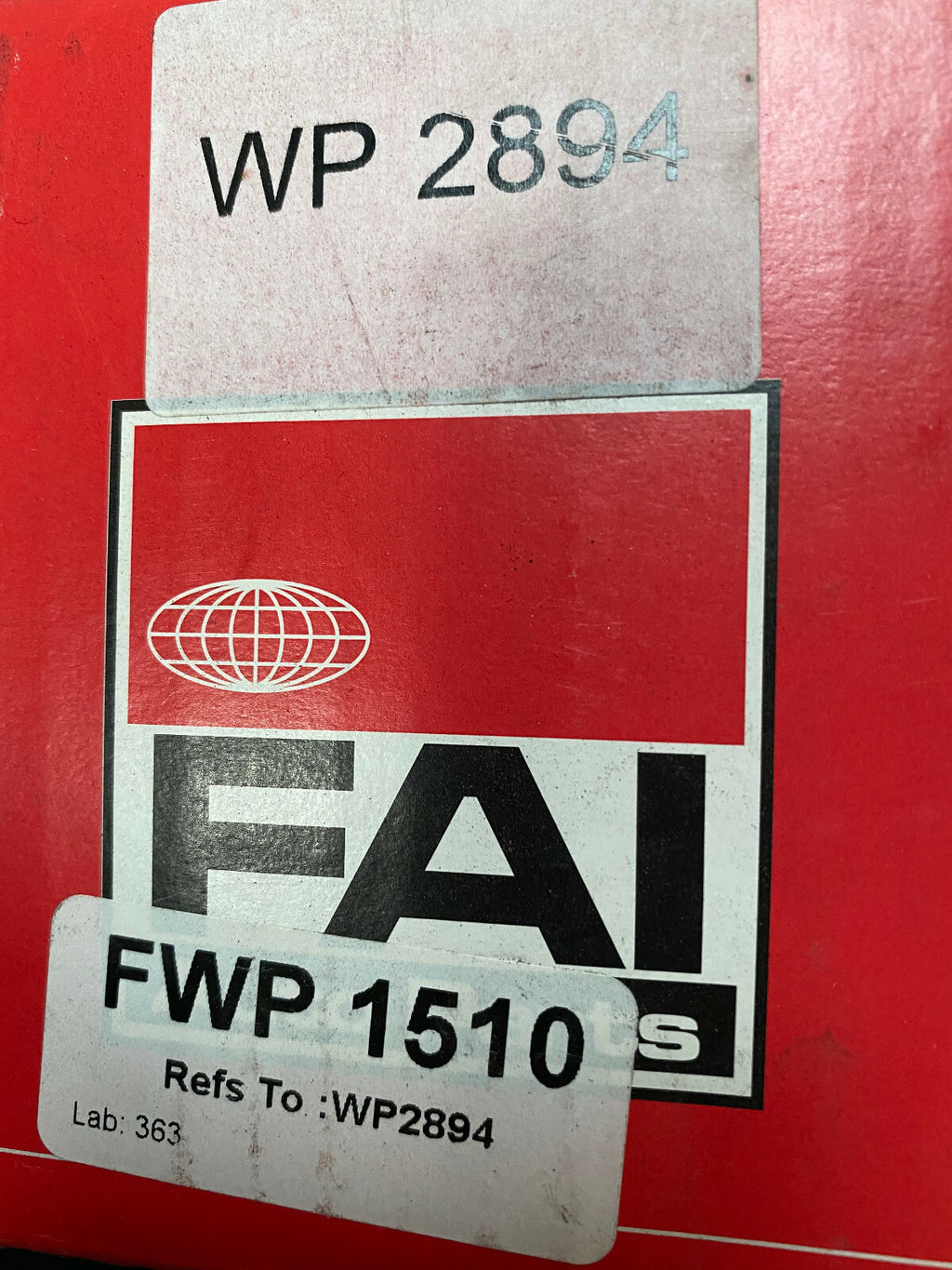 FOR FORD ESCORT 1.3 MK6 MK7 FIESTA 1.1 1.3 MK3 MK4 WATER PUMP FWP1510