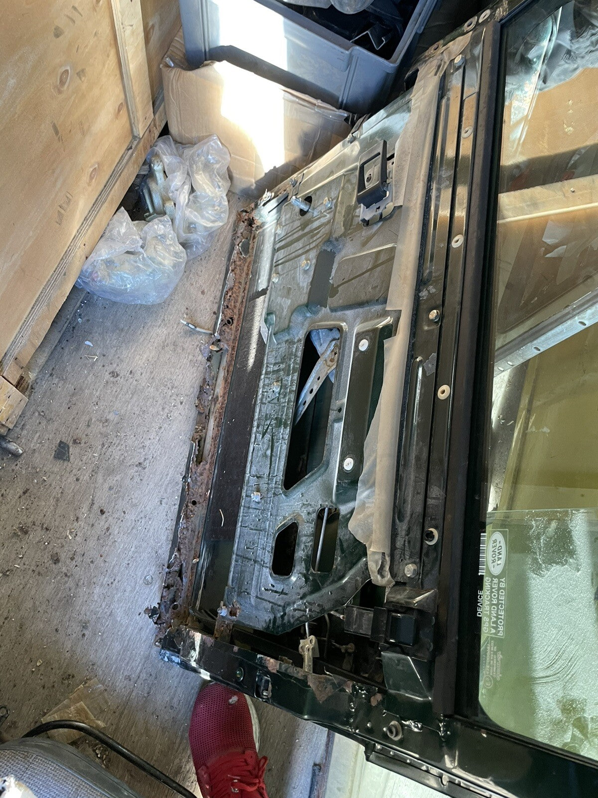 DEFENDER 90 110 TDi TD5 DRIVER SIDE FRONT DOOR COMPLETE DOOR GLASS EPSOM