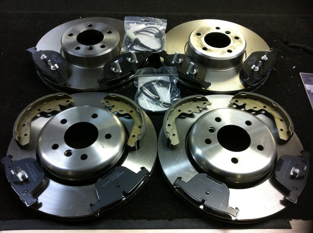 BMW 535D M SPORT E61 E60 2004 ON BRAKE DISC BRAKE PADS FRONT REAR & HB SHOES