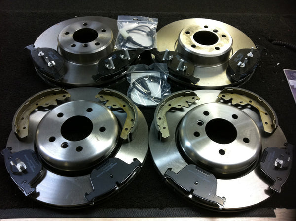 BMW 535D M SPORT E61 E60 2004 ON BRAKE DISC BRAKE PADS FRONT REAR & HB SHOES