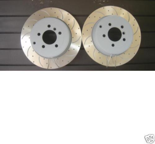  RANGE ROVER SPORT 2.7 3.0TDV6 BRAKE DISCS  DRILLED GROOVED BRAKE DISC REAR