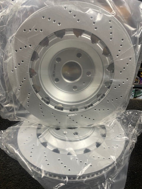LEON CUPRA R ATECA FORMENTOR FRONT DRILLED BRAKE DISC 370X32 8J0615301 E F K