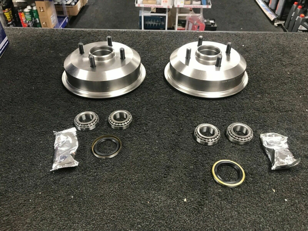 FORD ESCORT MK5 2 REAR BRAKE DRUM 2 WHEEL BEARING 203mm DIAMETER