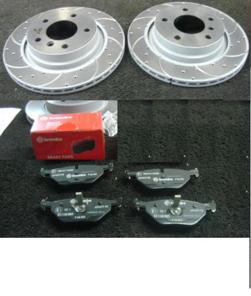 BMW 320i 325i 320d 328i Ci E46 BREMBO DRILLED BRAKE PAD BREMBO REAR