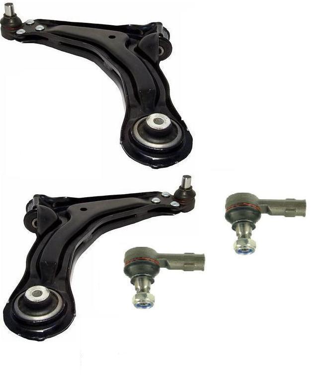 FOR MERCEDES VITO V CLASS W638 1995-03 2 LOWER WISHBONE ARMS 2 TRACK ROD ENDS