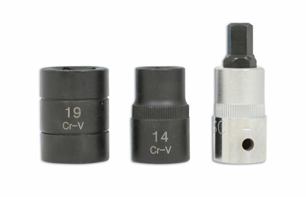 1 X LASER TOOL PENTAGON SOCKET AND BIT SET 3 PIECE