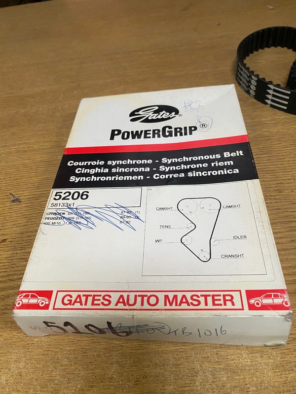 FOR CITROEN BX GTI PEUGEOT 309 GTI 405 1987-92 GATES POWERGRIP TIMING BELT 5206