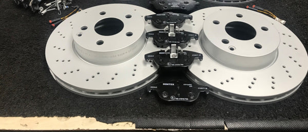 FOR MERCEDES C180 kompressor W204 BRAKE DISC CROSS DRILLED  BRAKE PAD REAR SHOES
