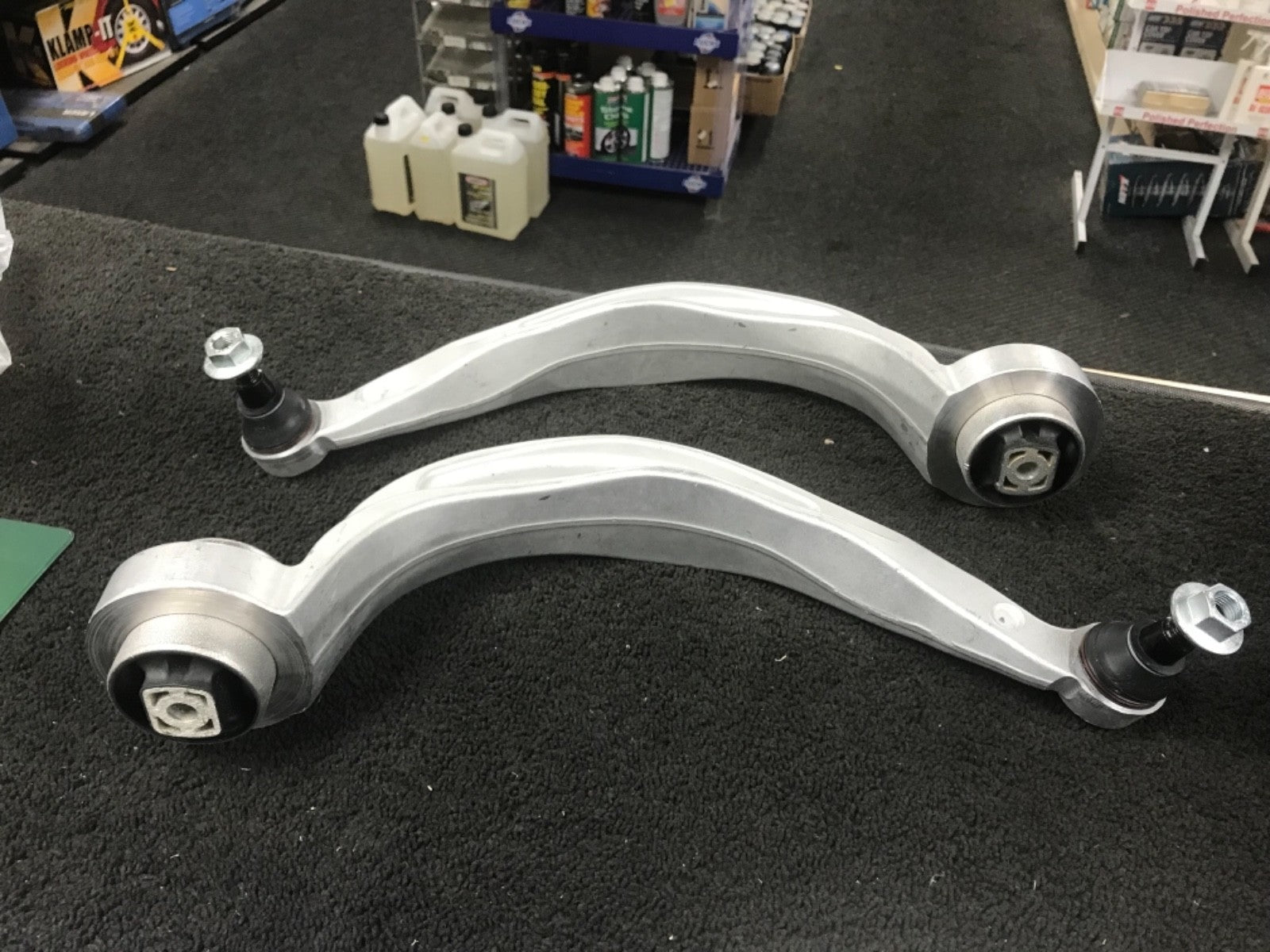 FOR AUDI A4 8K B5 FRONT LOWER REAR WISHBONE SUSPENSION ARMS PAIR 16.9MM M14