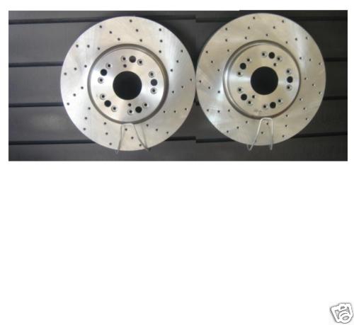 FOR LEXUS IS200 ALTEZZA ARISTO SOARER 1999-2005 CROSS DRILLED FRONT BRAKE DISC
