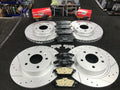 ZAFIRA TOURER SRI CDTI MK3CROSS DRILLED GROOVED BRAKE DISC BRAKE PAD FRONT REAR