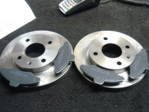 FORD ESCORT MK5 MK6 MK7 1991-00 2 FRONT BRAKE DISC BRAKE PADS NEW