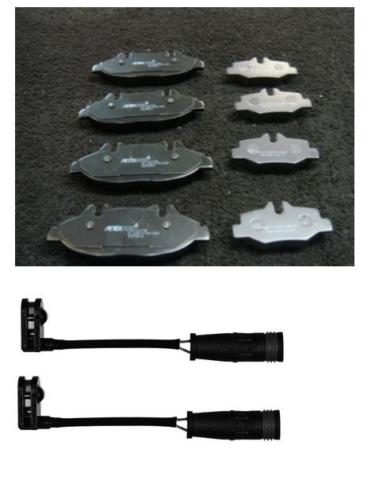 FOR MERCEDES VITO 2003 BRAKE PADS FRONT REAR  & SENSORS