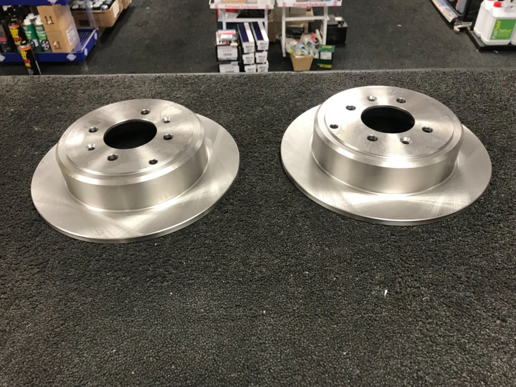 PEUGEOT 406 ALL MODELS 2 REAR BRAKE DISCS WITH INTEGRATED DRUMS 