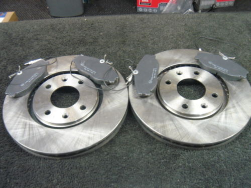PEUGEOT 406 1.9TD 2.0HDI 16V BRAKE DISCS& PADS FRONT 2 FRONT WHEEL BEARINGS
