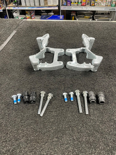 AUDI TT 8J  REAR VENTED BRAKE DISC CALIPER CONVERSION BRACKET 310X22MM