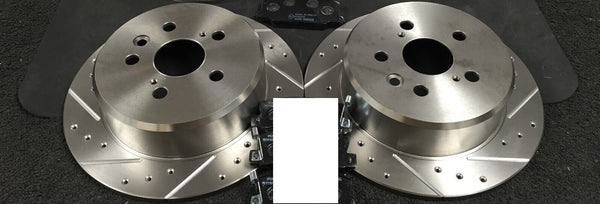 FOR CELICA 1.8ST AT200 7AFE BRAKE DISC DRILLED GROOVED REAR