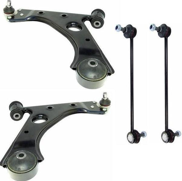 FOR FIAT STILO 2001 TO 2008  2 LOWER WISHBONE ARMS 2 ANTI ROLL BAR LINKS