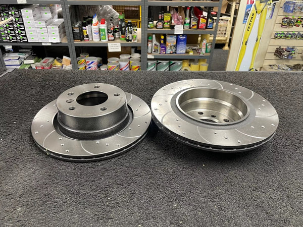 FOR BMW Z4 3.0i Si E85 E86  BREMBO CROSS DRILLED BRAKE DISC REAR 294MM