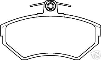 VW GOLF  MK4 1998> FRONT  BRAKE PADS MINTEX MDB1868
