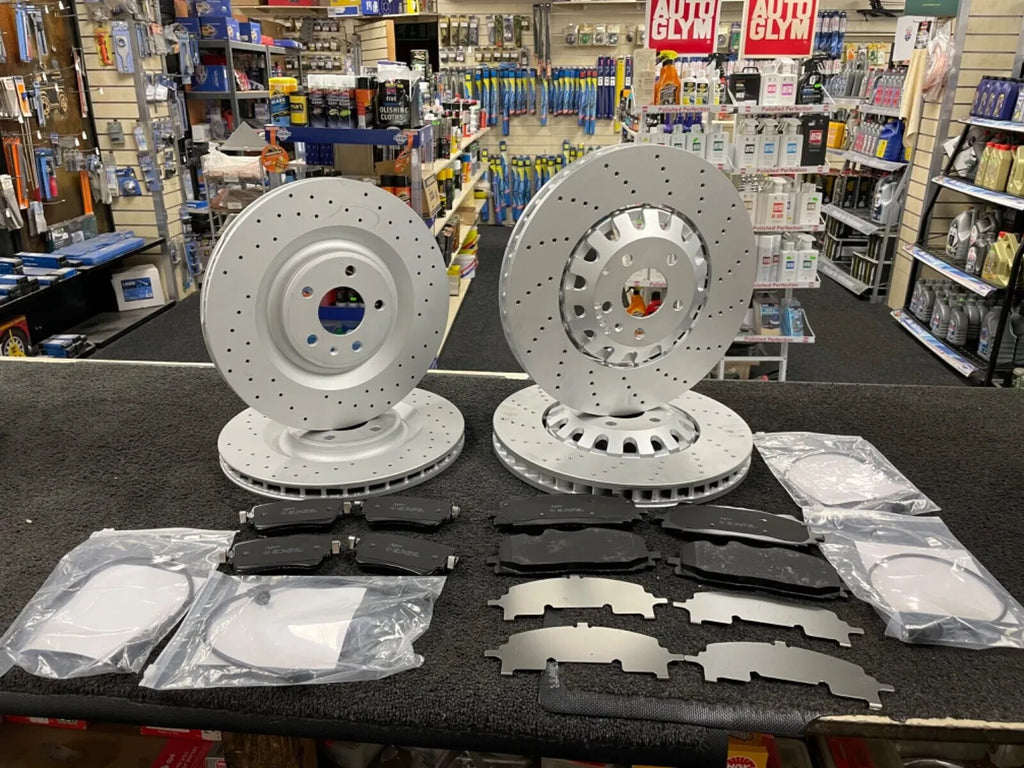 AUDI A6 C8 50 TDI Q7 50 TDI BRAKE DISC PAD WEAR SENSORS FRONT 400mm REAR350mm