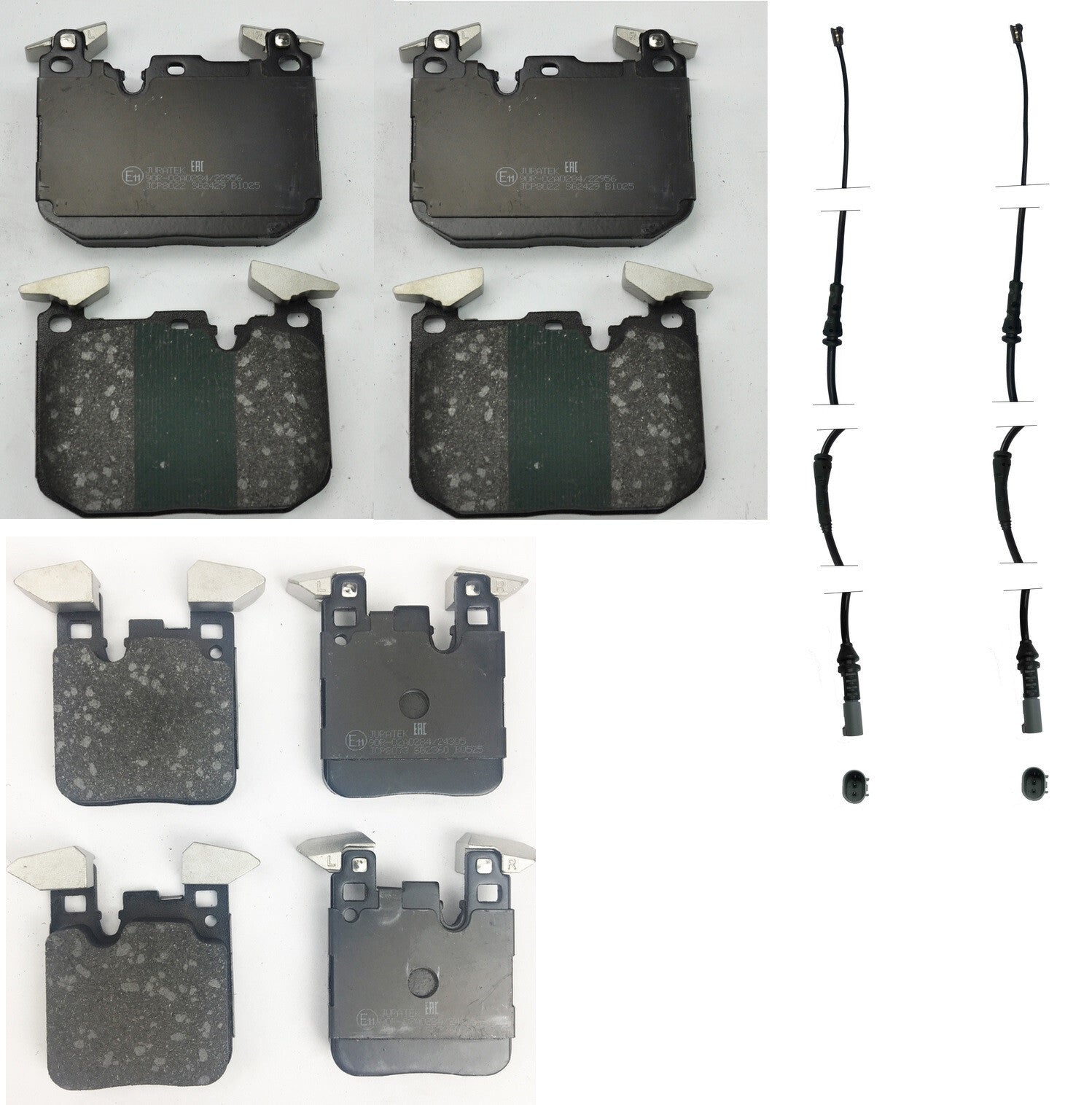 FOR BMW F30 F31 F32 MODELS WITH BLUE CLAIPERS FRONT REAR BRAKE PADS WITH WIRE