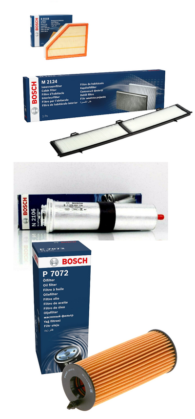 FOR BMW X1 318D E91 N47D20A/C SERVICE KIT OIL AIR FUEL POLLEN CABIN FILTER 