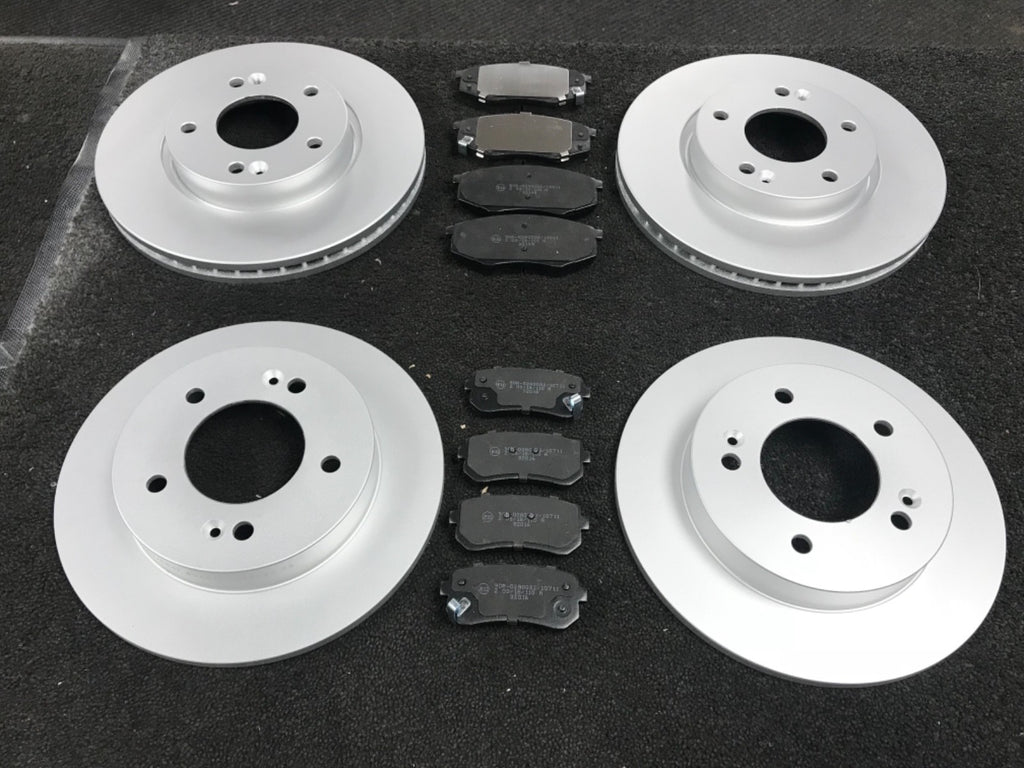 FOR KIA RIO i20 1.1 1.4 CRDi 2014ON BRAKE DISC BRAKE PADS FRONT REAR FULL SET
