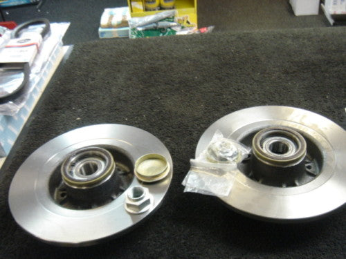 RENAULT LAGUNA MK3 1.5 2.0 DCI TURBO 3.0 2007-2010 REAR BRAKE DISC WITH BEARINGS