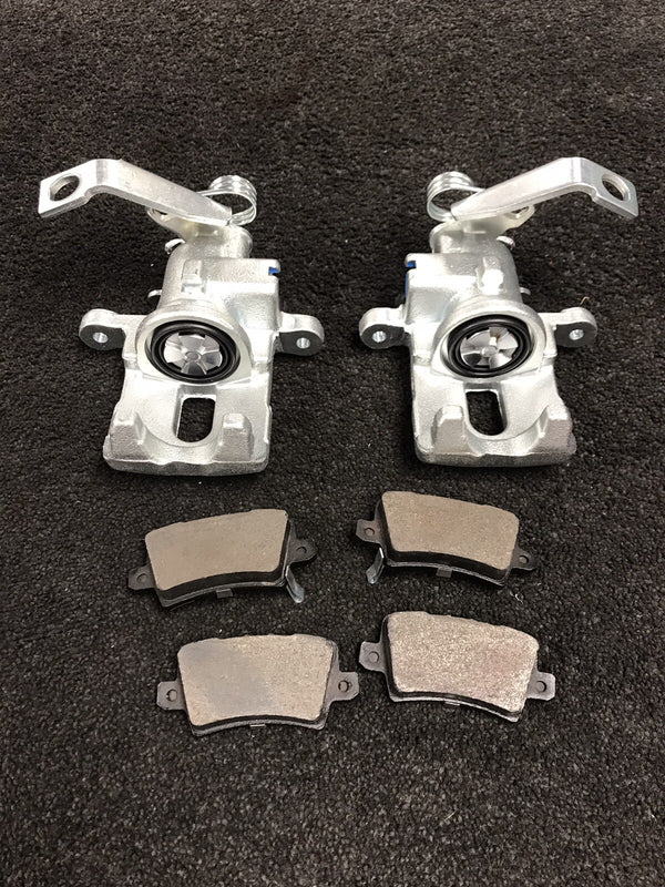 2 REAR BRAKE CALIPER PAIR REAR BRAKE PADS FOR HONDA CIVIC TYPE R FN2 2006-2012  