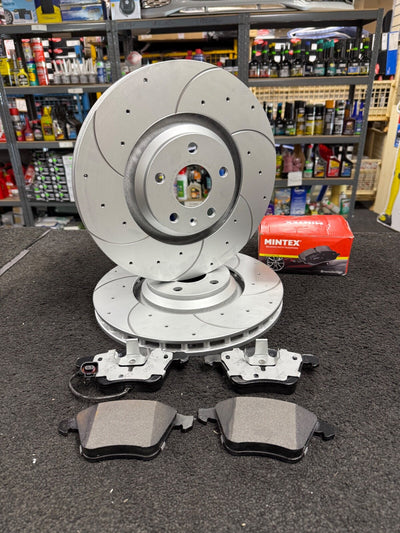 TT TTS TFSI QUATTRO (MK2 (8J))  BRAKE DISC DRILLED GROOVED BRAKE PADS FRONT