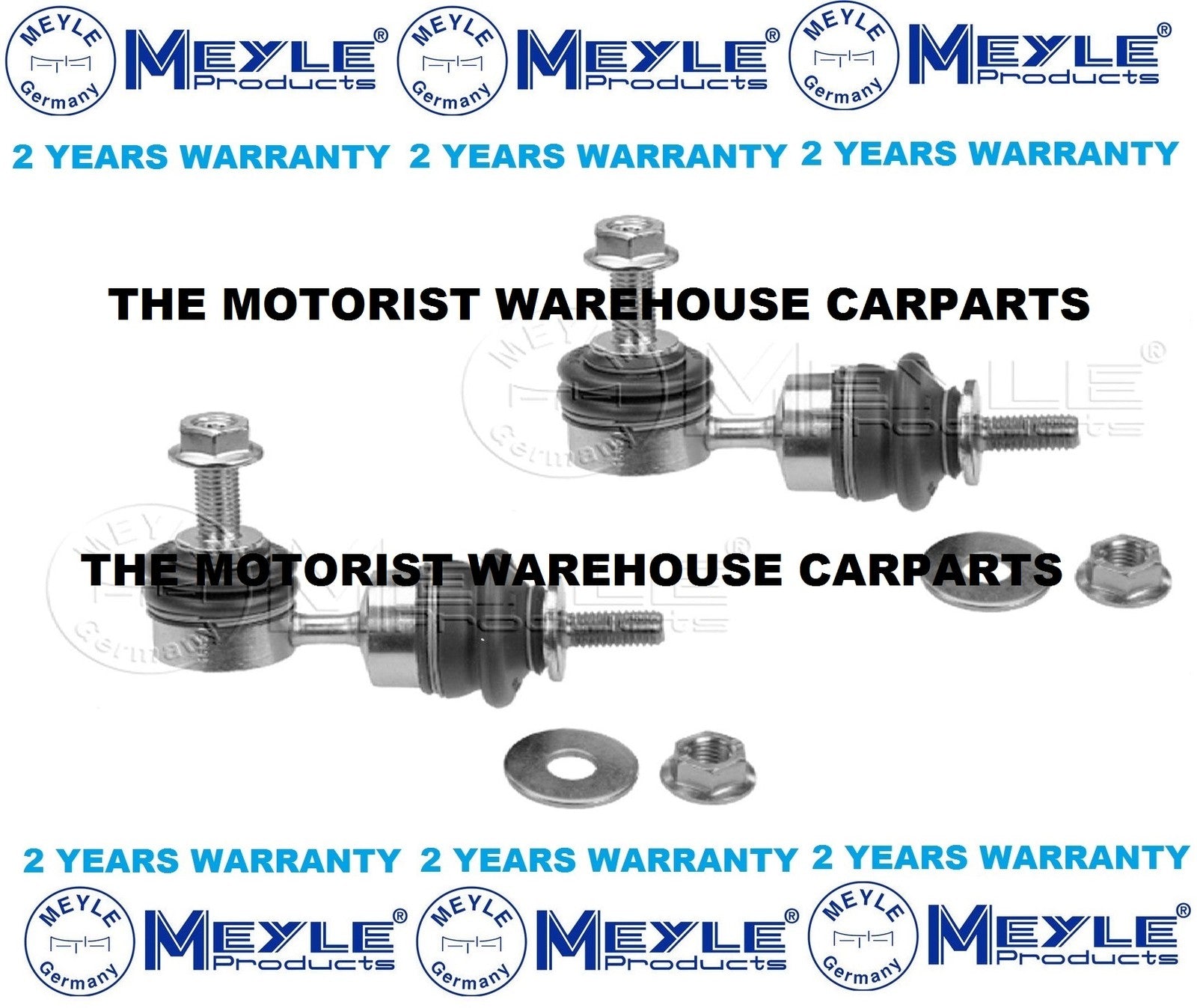 FORD FOCUS CMAX C-MAX 2X REAR ANTIROLL BAR STABILISER DROP LINK LINKS MEYLE PAIR