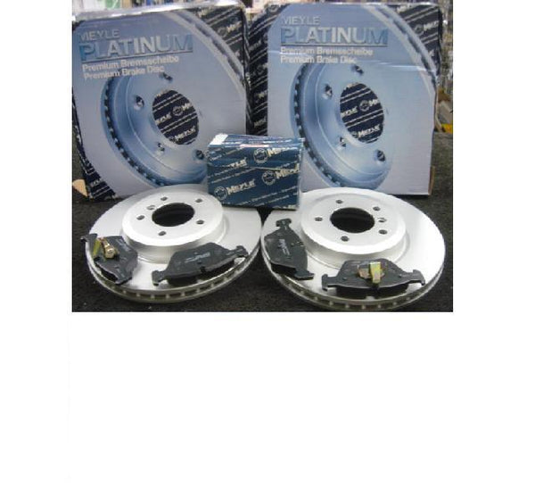 BMW 318i 320i 323i 328i E46 1999-04 BRAKE DISC MEYLE PLATINUM BRAKE PADS FRONT