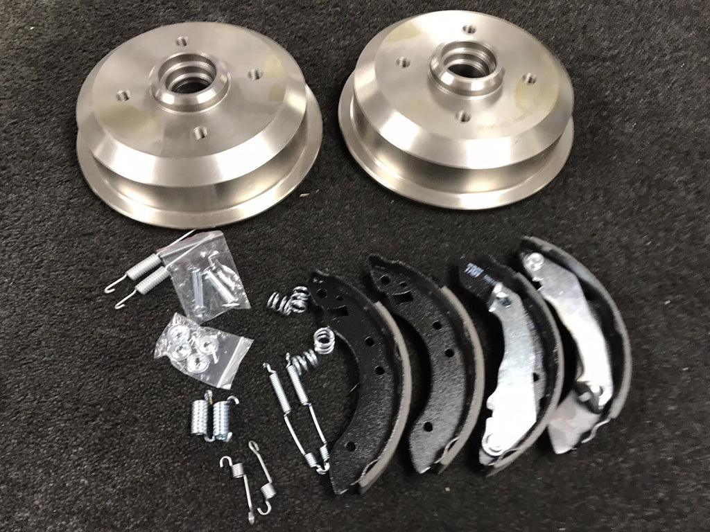 FOR FORD ESCORT MK3 RS 1600I 180MM  REAR BRAKE DRUM SHOES CYLINCERS FITTING KIT