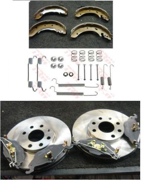 VAUXHALL ASTRA MK4 G FRONT BRAKE DISCS & PADS  REAR BRAKE SHOES 4 STUD 