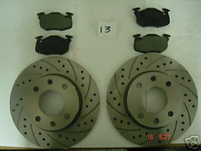 CITROEN XSARA 1.4 1.6 1.8 DRILLED BRAKE DISCS PADS FRNT