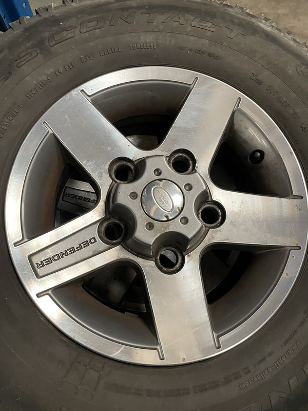 1 X FOR LAND ROVER DEFENDER SVX ALLOY WHEEL CROSS CONTI 235/85/16 C 8/9mm TREAD