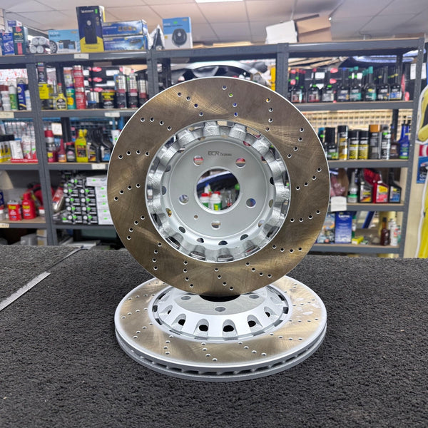 REAR VENTED BRAKE DISCS 330MM FOR AUDI RS4 B9 8W RS5 2.9 2017-ON