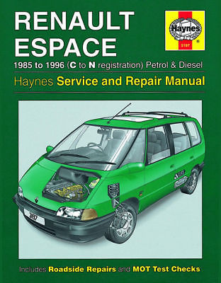 HAYNES  FOR RENAULT ESPACE 85-96 C TO N REGISTRATION PETROL AND DIESEL 
