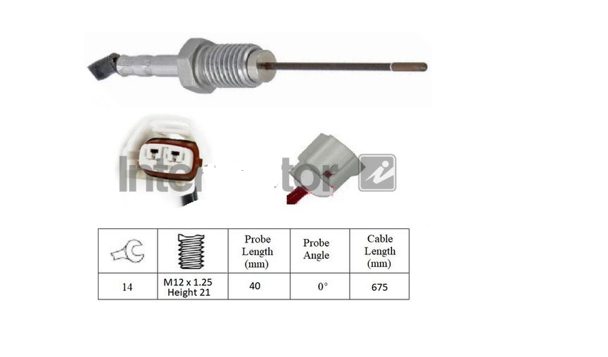 FOR  NV200 SE DCI (MK1 (M20)) EXHAUST GAS CATALYST TEMPERATURE SENSOR