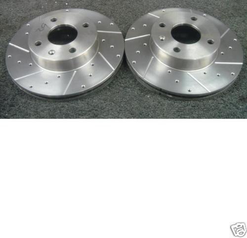 FIESTA XR2I RS1800 DRILLED GROOVED BRAKE DISC & PADS