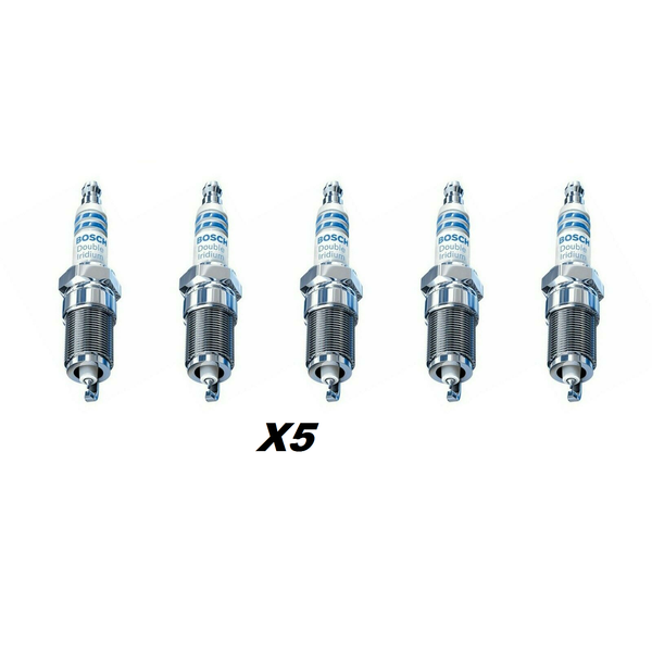 FOR FORD FOCUS 2.5 RS IRIDIUM DOUBLE PLATINUM SPARK PLUGS x5