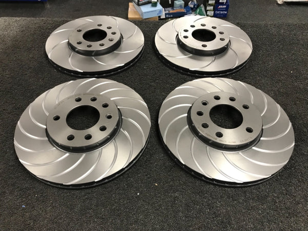 VAUXHALL VX220  BRAKE DISCS GROOVED PERFORMANCE FRONT REAR