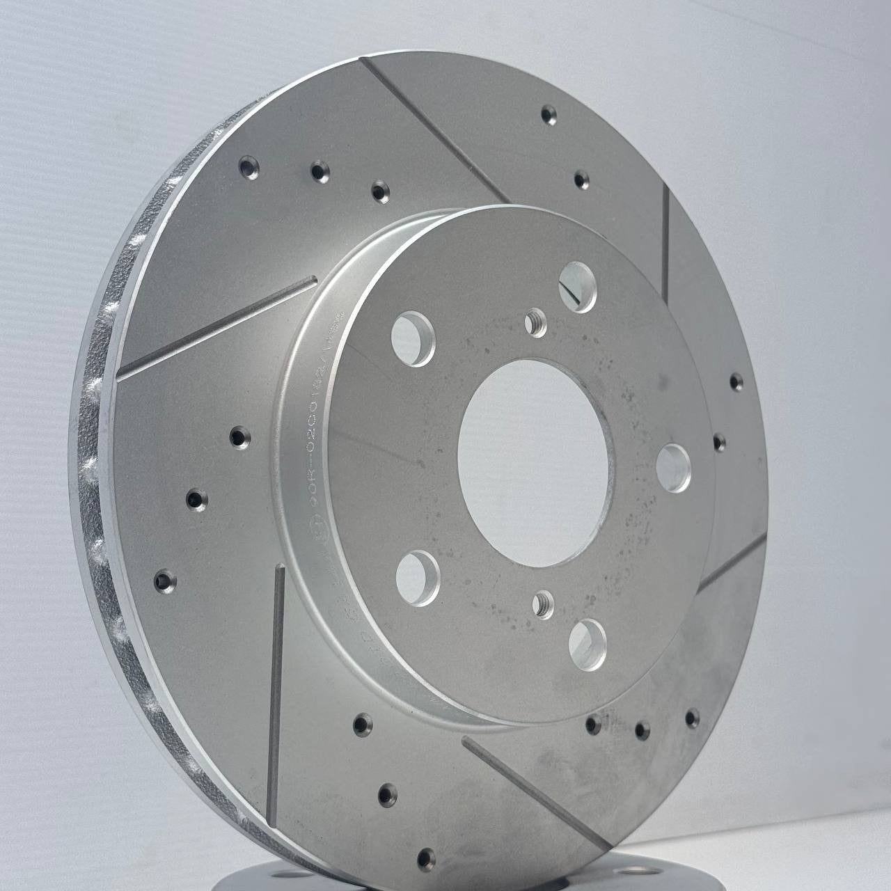 FOR TOYOTA MR2 MK2  SW20 GT TURBO REV1 DRILLED GROOVED FRONT BRAKE DISCS 258MM